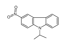3-nitro-9-propan-2-ylcarbazole结构式