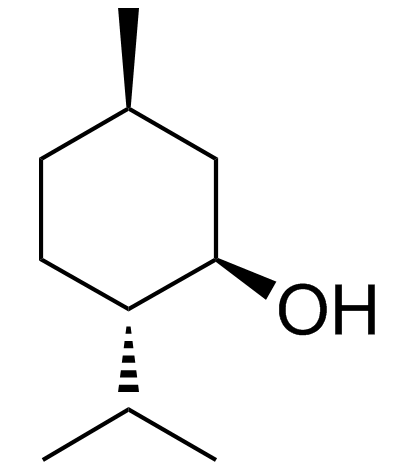 (-)-薄荷醇结构式