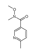 N-METHOXY-6,N-DIMETHYL-NICOTINAMIDE结构式