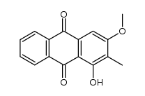 1-hydroxy-3-methoxy-2-methylanthraquinone结构式