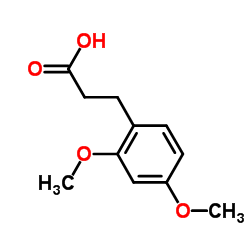 3-(2,4-二甲氧苯基)丙酸结构式