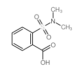 2-(dimethylsulfamoyl)benzoic acid结构式