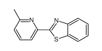 2-(6-methylpyridin-2-yl)-1,3-benzothiazole结构式