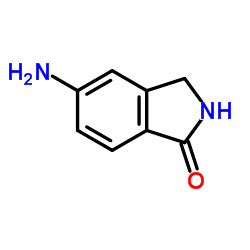 5-氨基-2,3-二氢异吲哚-1-酮结构式