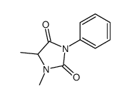 1,5-dimethyl-3-phenylimidazolidine-2,4-dione结构式