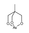 4-methyl-2,6,7-trioxa-1-arsabicyclo[2.2.2]octane结构式