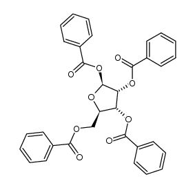 1,2,3,5-tetra-O-benzoyl-β-D-ribofuranose结构式