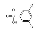 3,5-Dichloro-4-methylbenzenesulfonic acid结构式