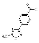 4-(5-甲基-1,2,4-二唑-3-基)苯甲酰氯结构式
