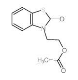 2(3H)-Benzothiazolone,3-[2-(acetyloxy)ethyl]-结构式
