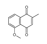 5-methoxy-2-methylnaphthalene-1,4-dione结构式