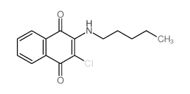 1,4-Naphthalenedione,2-chloro-3-(pentylamino)-结构式