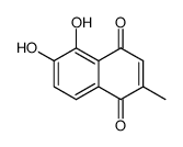 1,4-Naphthalenedione, 5,6-dihydroxy-2-methyl- (9CI)结构式