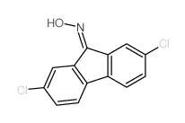 9H-Fluoren-9-one,2,7-dichloro-, oxime结构式