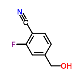 2-氟-4-羟基甲基苯甲腈结构式