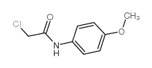 2-氯-N-(4-甲氧基苯基)-乙酰胺结构式