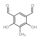 4,6-二羟基-5-甲基-1,3-二甲酰基苯结构式