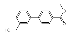 3-(羟基甲基)联苯-4-羧酸甲酯结构式
