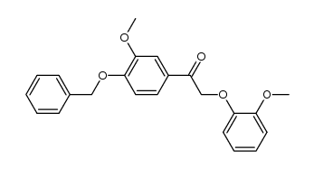 1-(4-benzyloxy-3-methoxy-phenyl)-2-(2-methoxy-phenoxy)-ethanone结构式