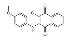 2-chloro-3-(4-methoxyanilino)naphthalene-1,4-dione结构式