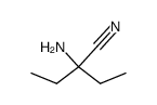 2-amino-2-ethylbutanenitrile结构式
