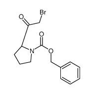 benzyl (2S)-2-(2-bromoacetyl)pyrrolidine-1-carboxylate结构式