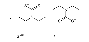 [diethylcarbamothioylsulfanyl(dimethyl)stannyl] N,N-diethylcarbamodithioate结构式