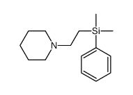 dimethyl-phenyl-(2-piperidin-1-ylethyl)silane结构式