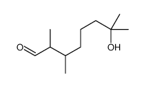 7-hydroxy-2,3,7-trimethyloctanal结构式