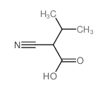 Butanoic acid,2-cyano-3-methyl-结构式