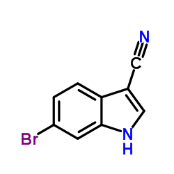 6-溴-3-吲哚甲腈结构式