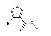 4-Bromo-3-thiophenecarboxylic acid ethyl ester结构式