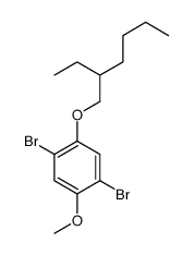 1,4-dibromo-2-(2-ethylhexoxy)-5-methoxybenzene结构式