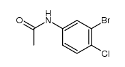 3-bromo-4-chloroacetanilide结构式