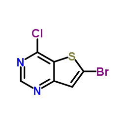 6-溴-4-氯噻吩并[3,2-d]嘧啶结构式