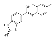 2-amino-N-(2,4,6-trimethylphenyl)-1,3-benzothiazole-6-carboxamide结构式
