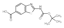 2-N-BOC-氨基苯并噻唑-6-羧基 酸结构式