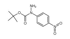 tert-butyl 1-(4-nitrophenyl)hydrazinecarboxylate结构式