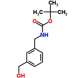 (3-羟基甲基-苄基)-羧酸叔丁酯结构式