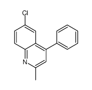 6-chloro-2-methyl-4-phenylquinoline结构式
