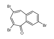 3,6,8-Tribrom-5-oxo-5H-cycloheptabenzol结构式