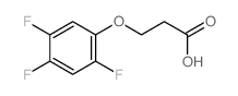 3-(2,4,5-trifluorophenoxy)propanoic acid结构式