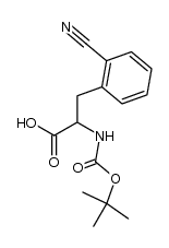 2-Cyano-N-Boc-DL-phenylalanine结构式