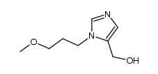5-Hydroxymethyl-1-(3-methoxy)propylimidazole结构式