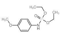 Phosphoramidic acid,N-(4-methoxyphenyl)-, diethyl ester结构式