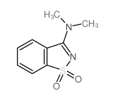 1,2-Benzisothiazol-3-amine,N,N-dimethyl-, 1,1-dioxide结构式