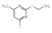 4-chloro-2-ethylsulfanyl-6-methyl-pyrimidine结构式