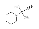 &alpha;,&alpha;-二甲基-1-哌啶乙腈结构式