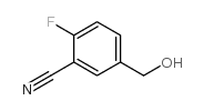 2-氟-5-(羟基甲基)苯甲腈结构式
