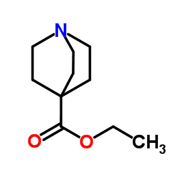 乙基奎宁环-4-羧酸酯结构式